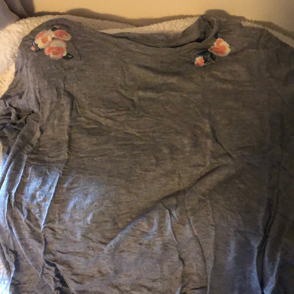 American Eagle embroidered crop